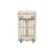 Steele Canvas Basket 6 BU Permanent Truck Natural Canvas w/Grey Vinyl - 5in Casters 926CNATVGRYW5 - alternate 2